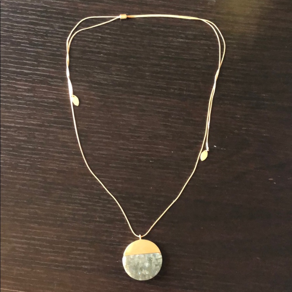 Adjustable Grey Stone Necklace